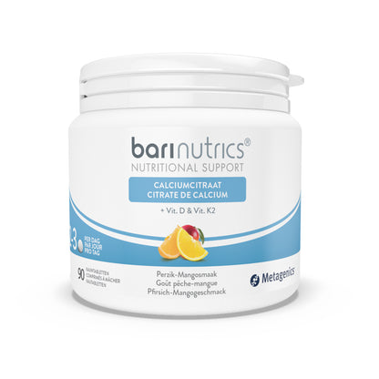 BariNutrics Calciumcitraat Vit. D & Vit. K2 90 Kauwtabletten