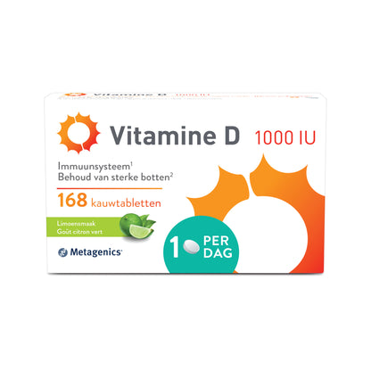 Vitamine D 1000 UI Comprimés à mâcher