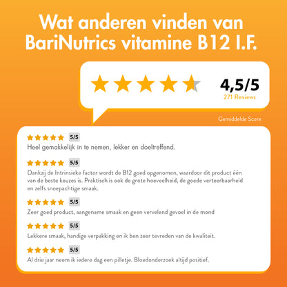 BariNutrics Vitamine B12 I.F.  90 Comprimés à mâcher