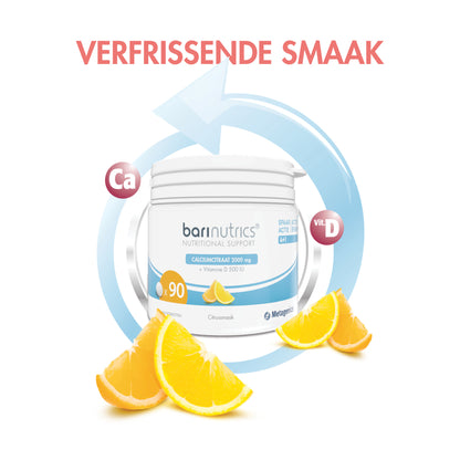 BariNutrics Citrate de Calcium 90 Comprimés à mâcher