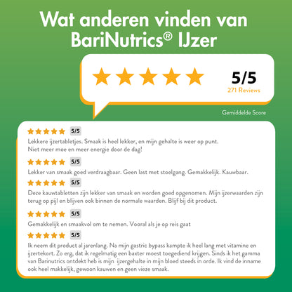 BariNutrics Fer 90 Comprimés à mâcher