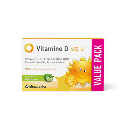 Vitamine D 400 UI  84 Comprimés à mâcher