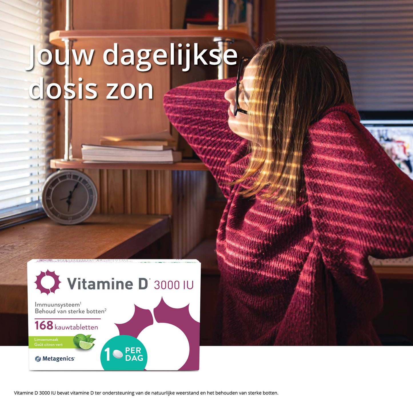 Vitamine D 3000 UI 168 Comprimés à mâcher