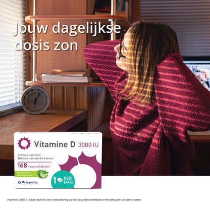 Vitamine D 3000 UI 168 Comprimés à mâcher