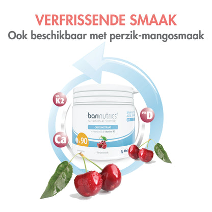 BariNutrics Citrate de calcium Vit. D & Vit. K2 90 Comprimés à mâcher
