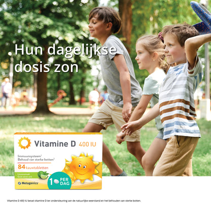 Vitamine D 400 UI  84 Comprimés à mâcher