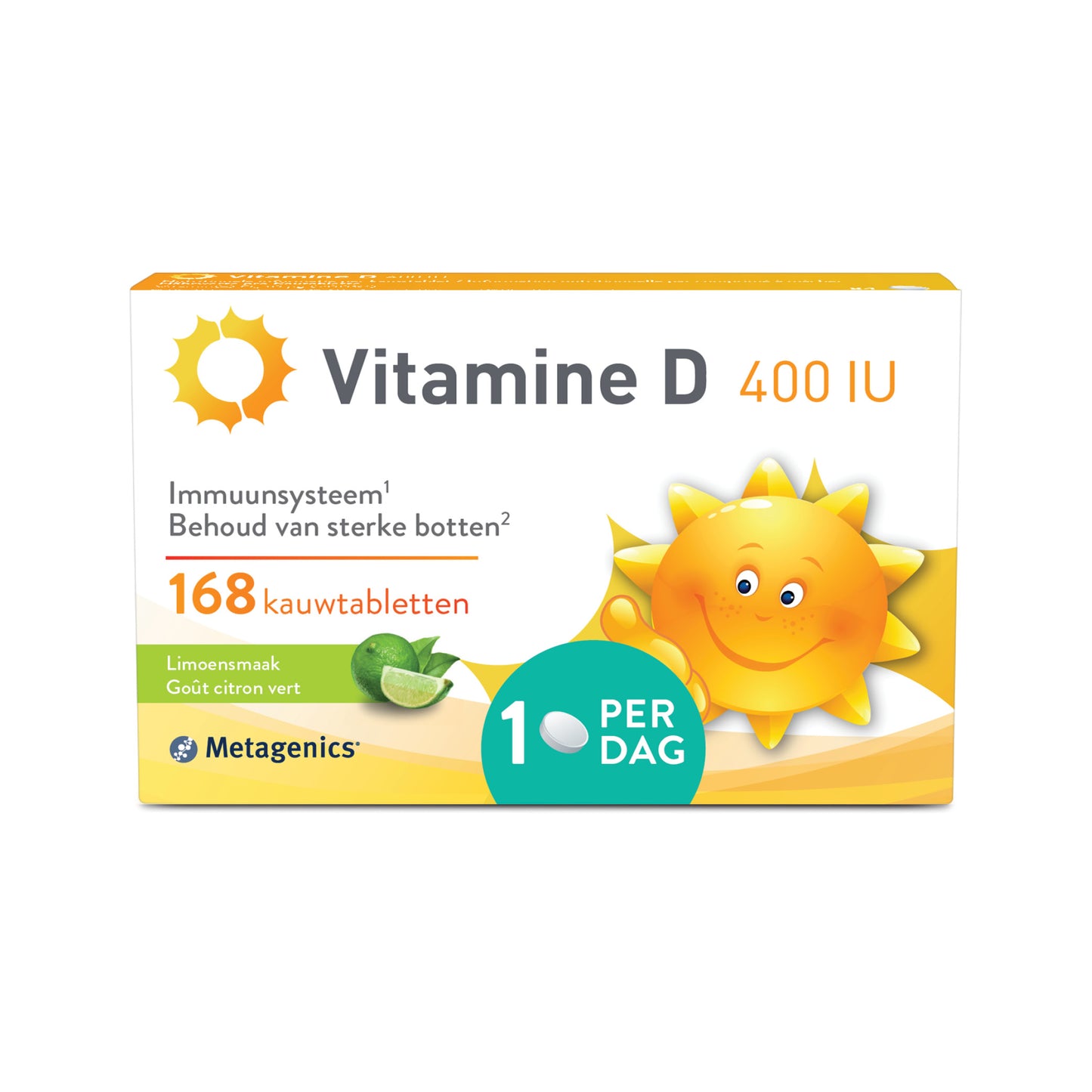 Vitamine D 400 UI  84 Comprimés à mâcher