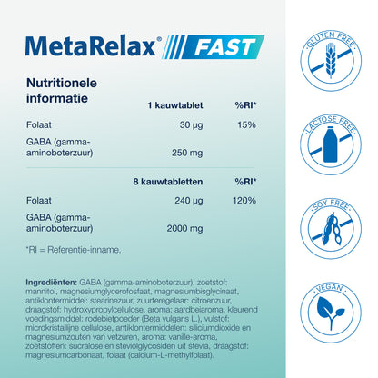 MetaRelax Fast Kauwtabletten